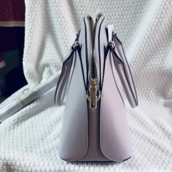 NWT Kate Spade Payton Medium Dome Satchel Lilac Moon Pebbled Leather - Picture 2 of 11